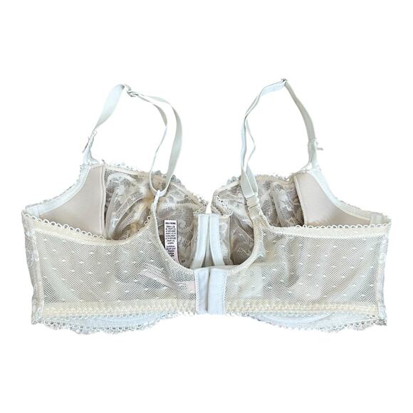 Victoria Secret Dream Angels Underwire Push Up Bra Size 38DD Lace Creamy White - Picture 5 of 7